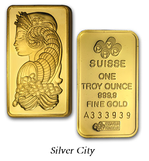 1 oz. Pamp Suisse .9999 Fine Gold Bar - Click Image to Close
